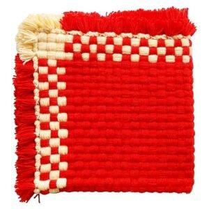 Red  Woolen Aasan